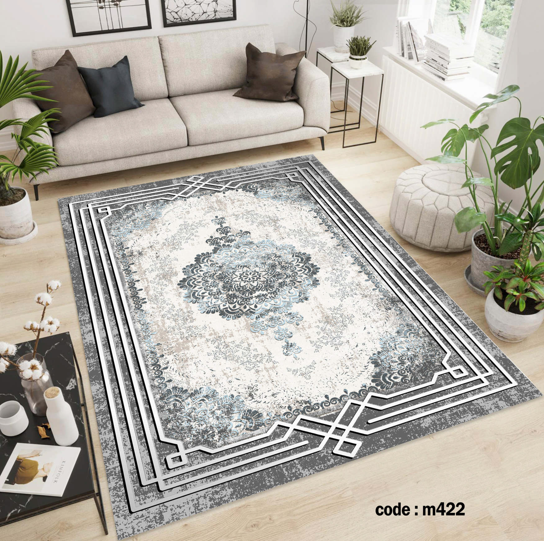 روفرشی کشدار (کاور فرش) و فرشینه و پادری کالای خواب متین کد m 422
