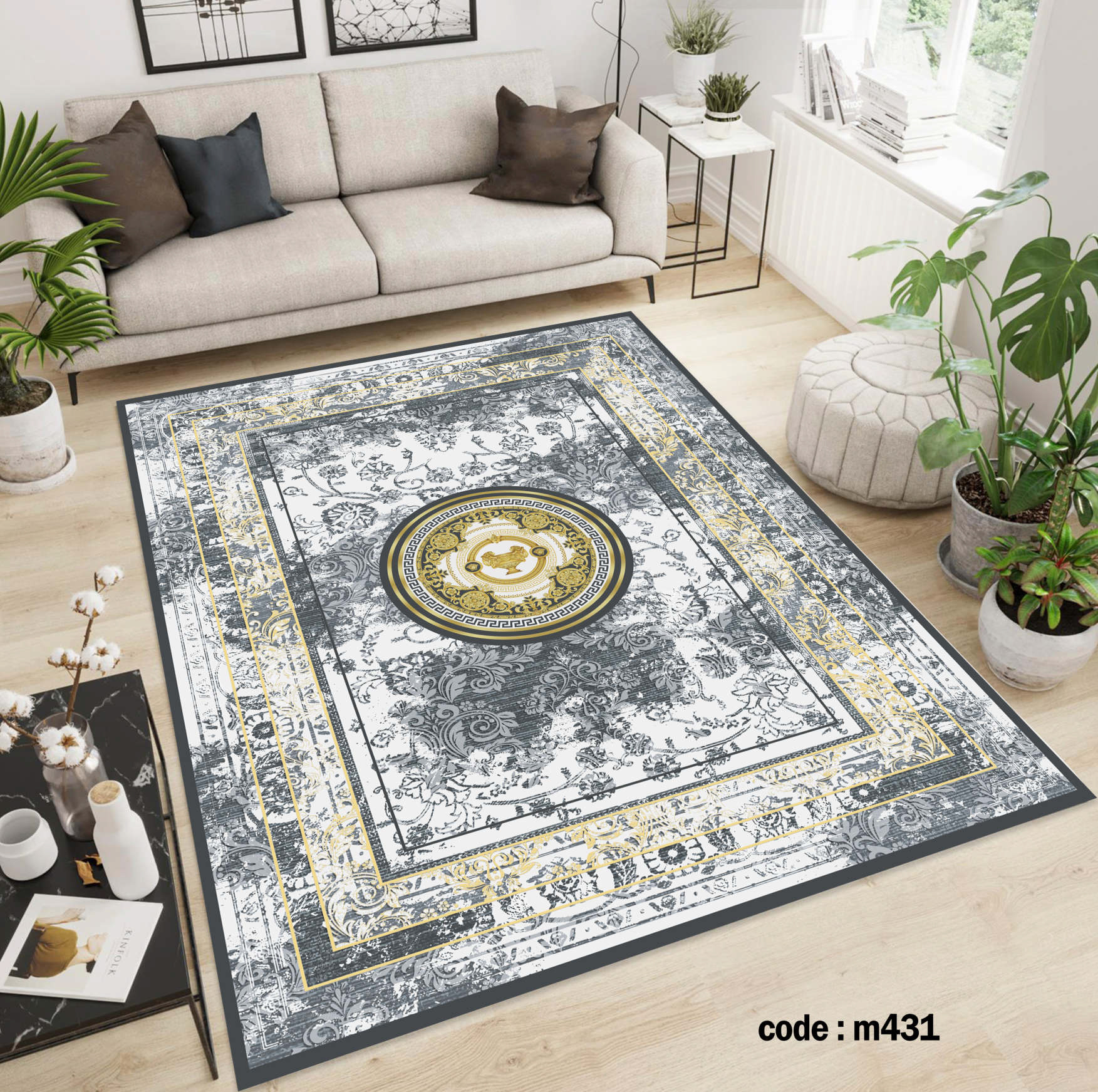 روفرشی کشدار (کاور فرش) و فرشینه و پادری کالای خواب متین کد m 431