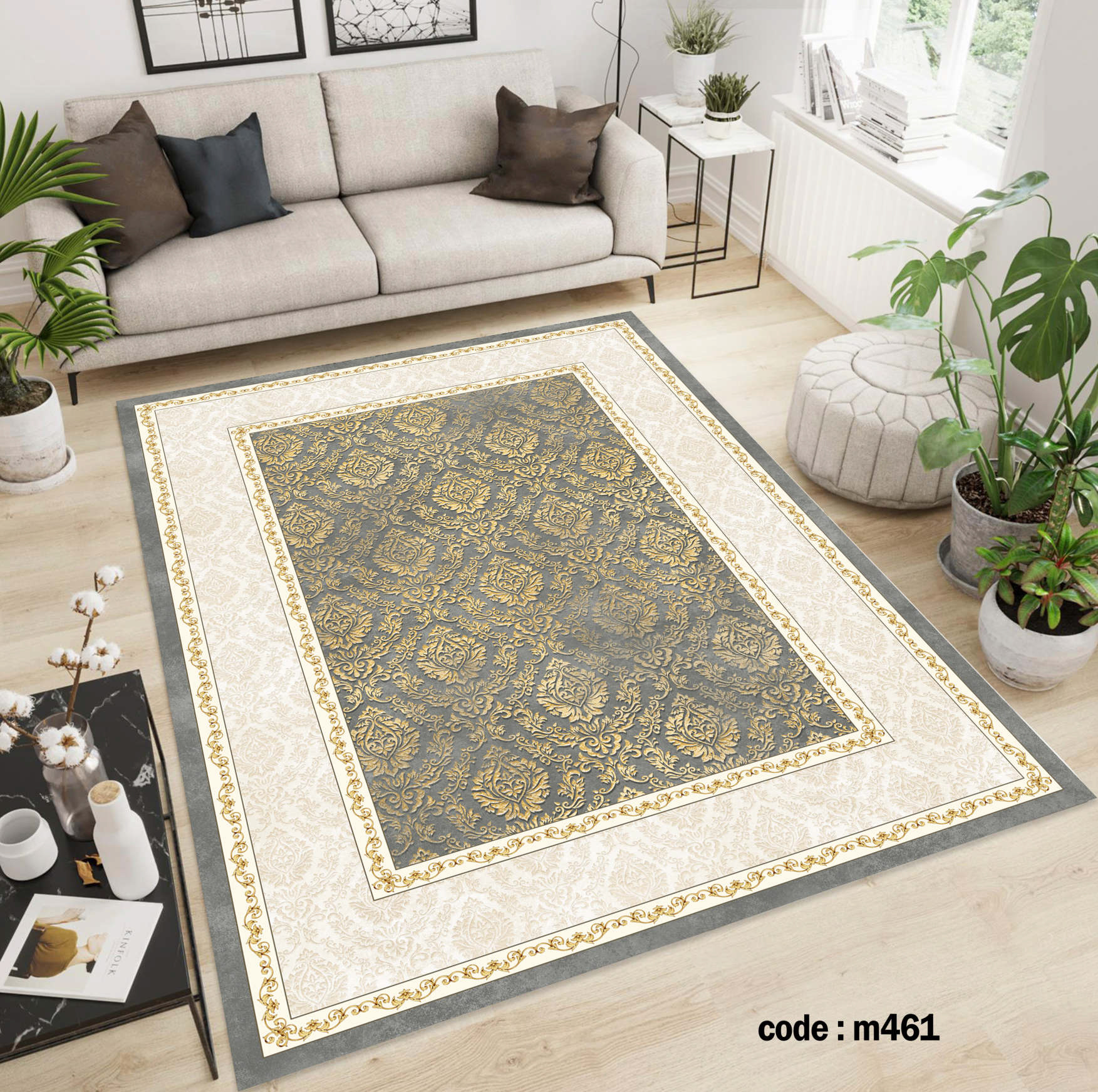 روفرشی کشدار (کاور فرش) و فرشینه و پادری کالای خواب متین کد m 461