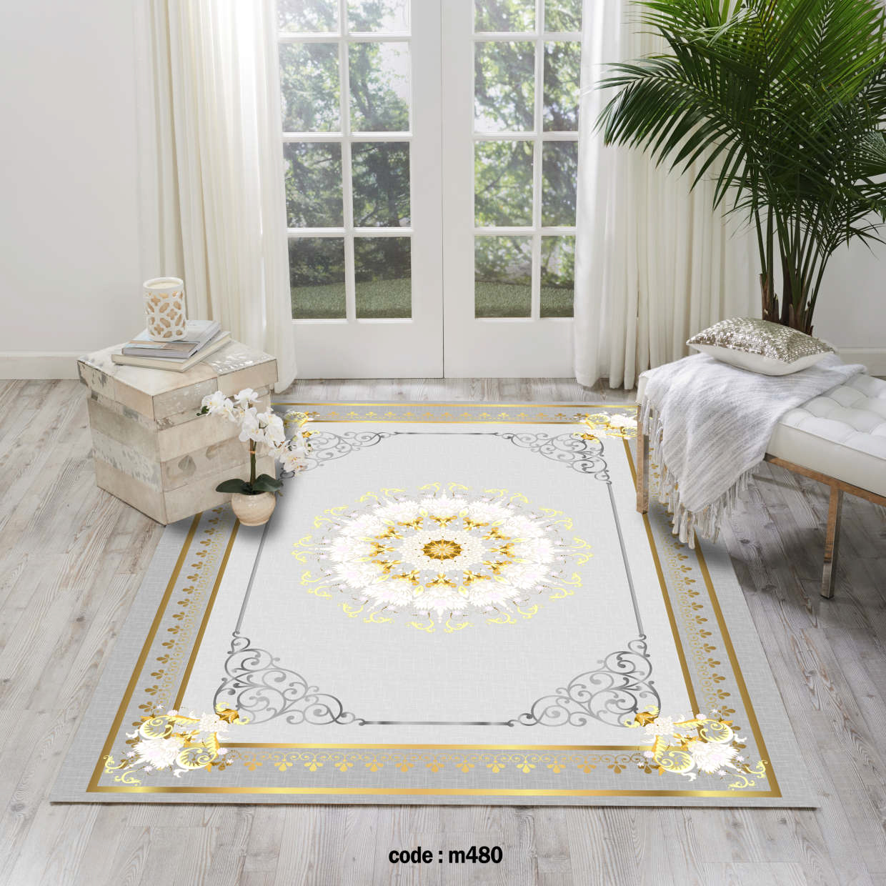 روفرشی کشدار (کاور فرش) و فرشینه و پادری کالای خواب متین کد m 480