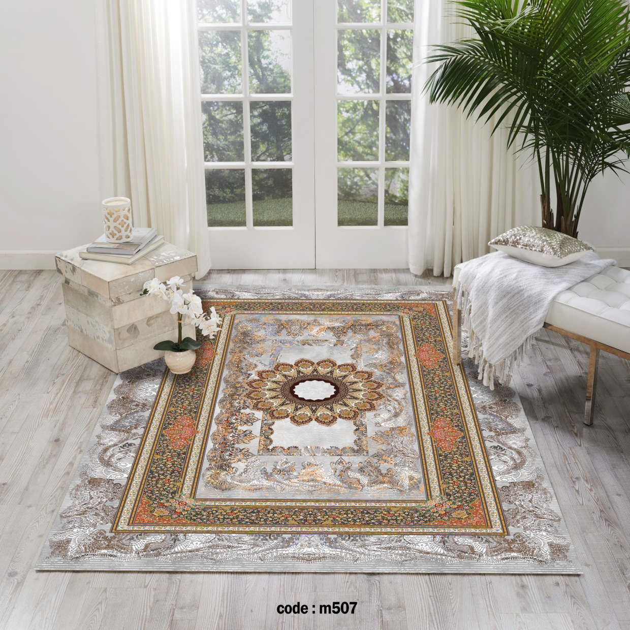 روفرشی کشدار (کاور فرش) و فرشینه و پادری کالای خواب متین کد m 507