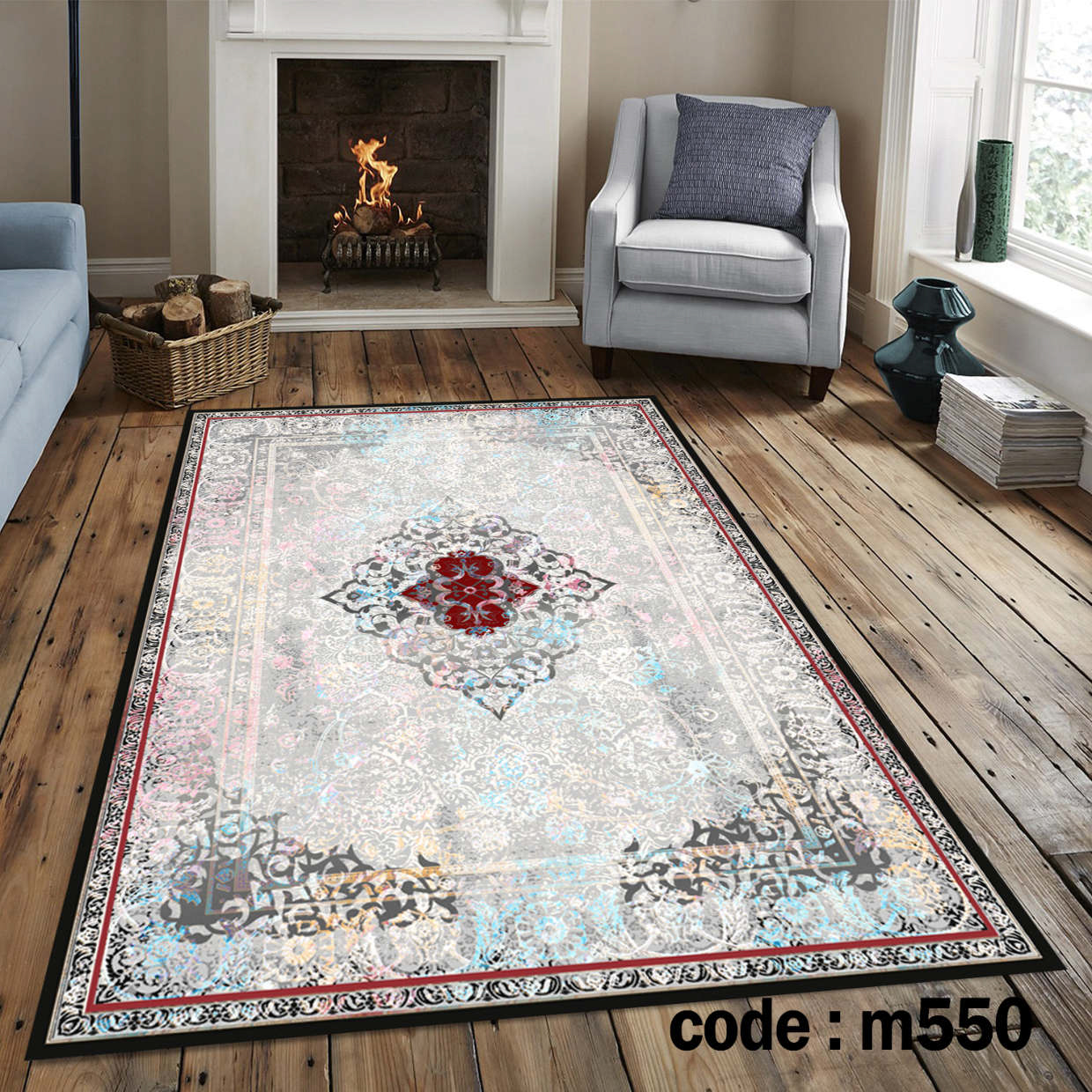 روفرشی کشدار (کاور فرش) و فرشینه و پادری کالای خواب متین کد m 550