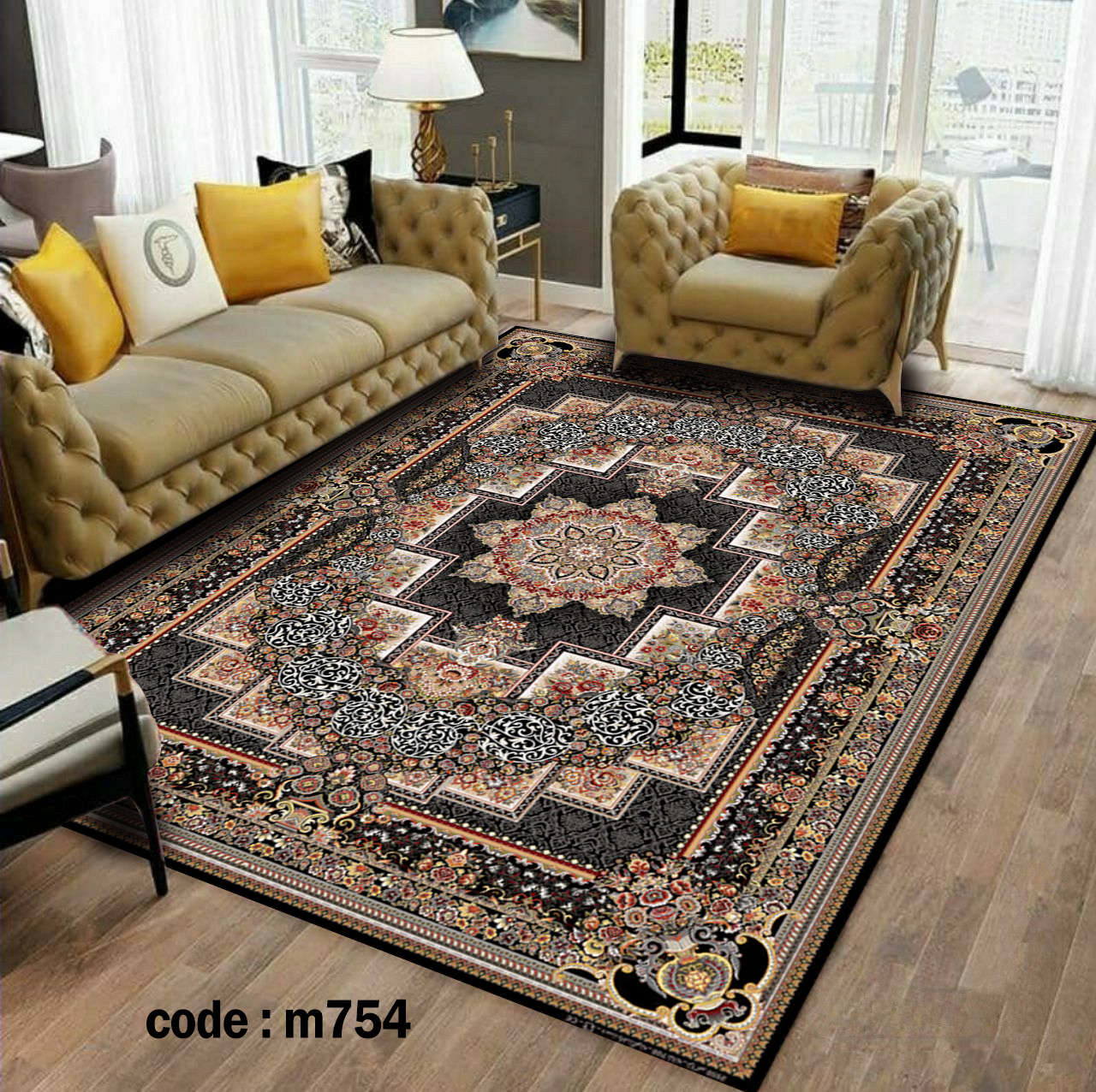 روفرشی کشدار (کاور فرش) و فرشینه و پادری کالای خواب متین کد m 754