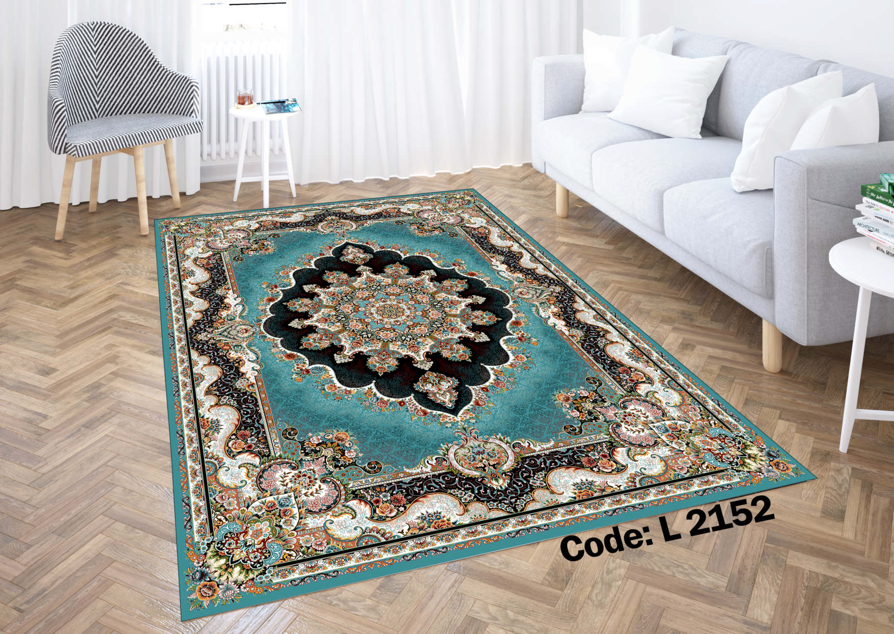 روفرشی کشدار (کاور فرش) و فرشینه و پادری کالای خواب متین کد L 2152