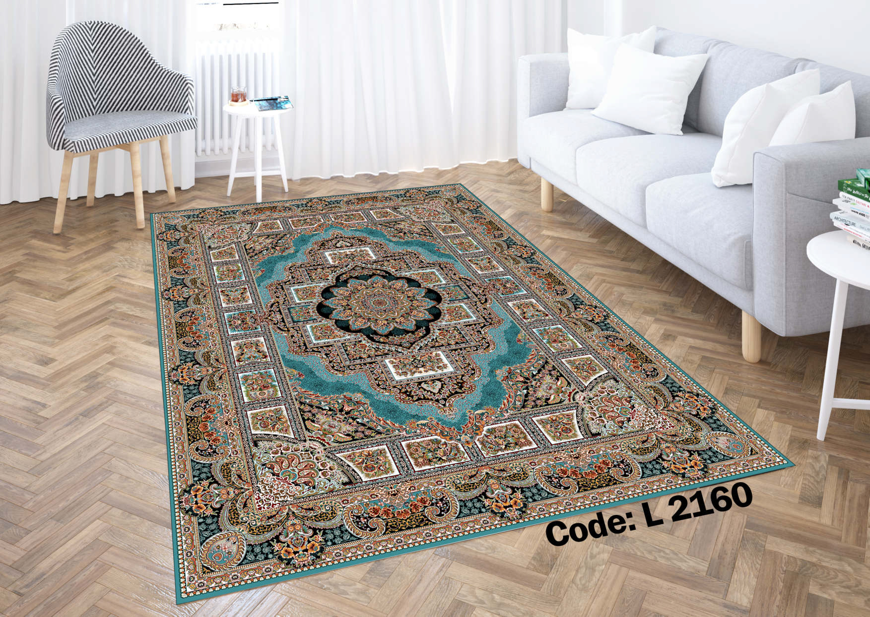 روفرشی کشدار (کاور فرش) و فرشینه و پادری کالای خواب متین کد L 2160