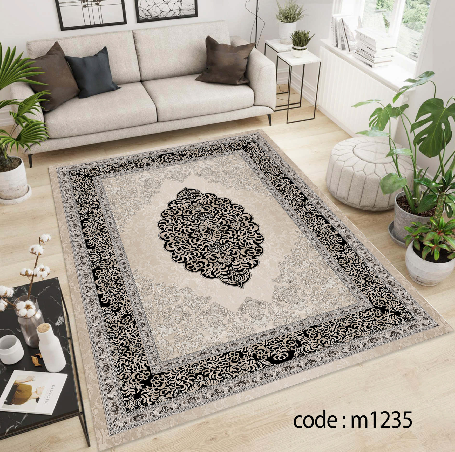 روفرشی کشدار (کاور فرش) و فرشینه و پادری کالای خواب متین کد m 1235