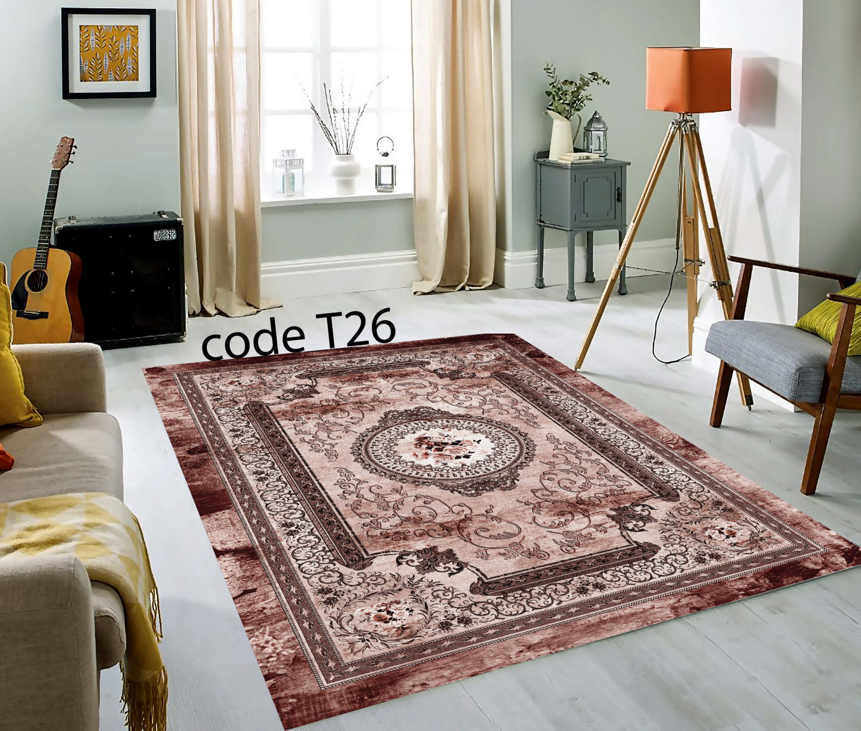 روفرشی کشدار (کاور فرش) و فرشینه و پادری کالای خواب متین کد T 26