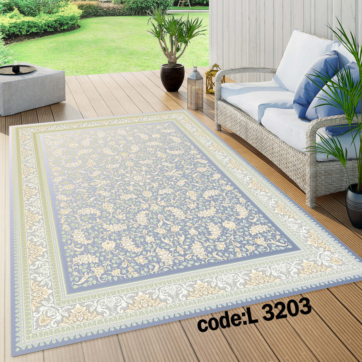 روفرشی کشدار (کاور فرش) و فرشینه و پادری کالای خواب متین کد L 3203