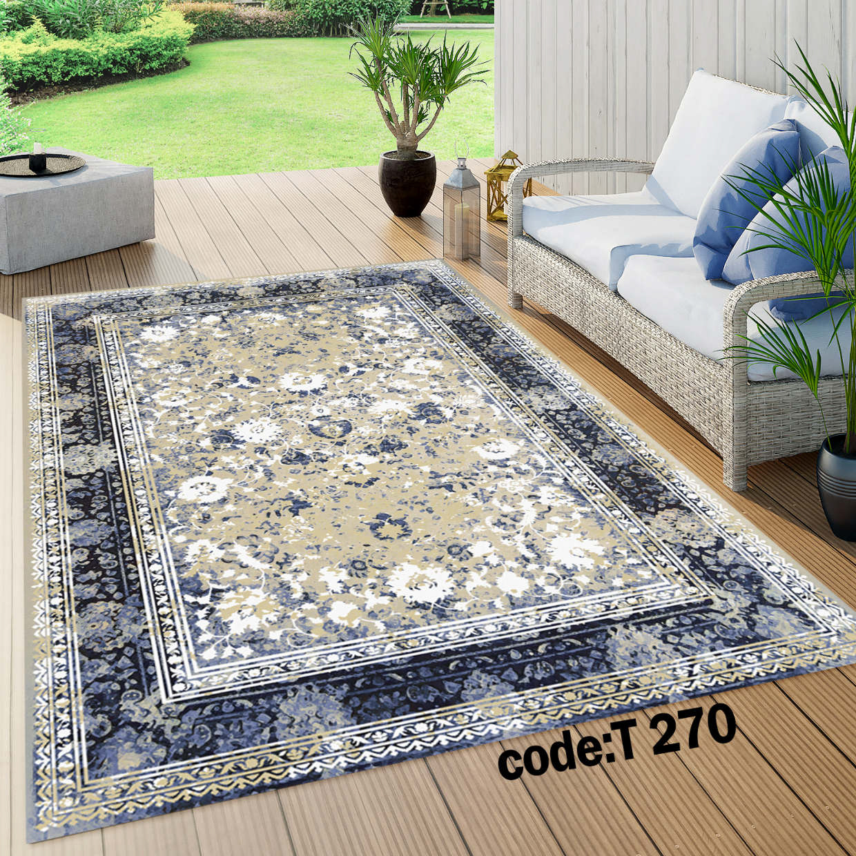 روفرشی کشدار (کاور فرش) و فرشینه و پادری کالای خواب متین کد T 270