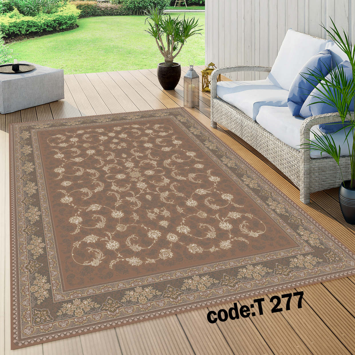روفرشی کشدار (کاور فرش) و فرشینه و پادری کالای خواب متین کد T 277