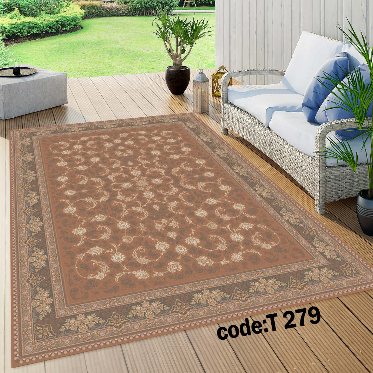 روفرشی کشدار (کاور فرش) و فرشینه و پادری کالای خواب متین کد T 279