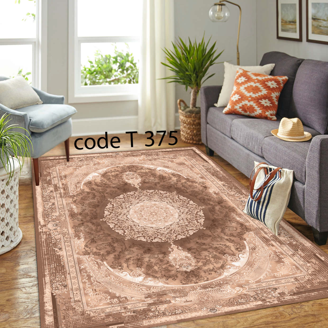 روفرشی کشدار (کاور فرش) و فرشینه و پادری کالای خواب متین کد T 375
