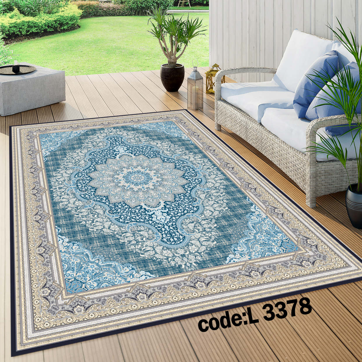 روفرشی کشدار (کاور فرش) و فرشینه و پادری کالای خواب متین کد L 3378