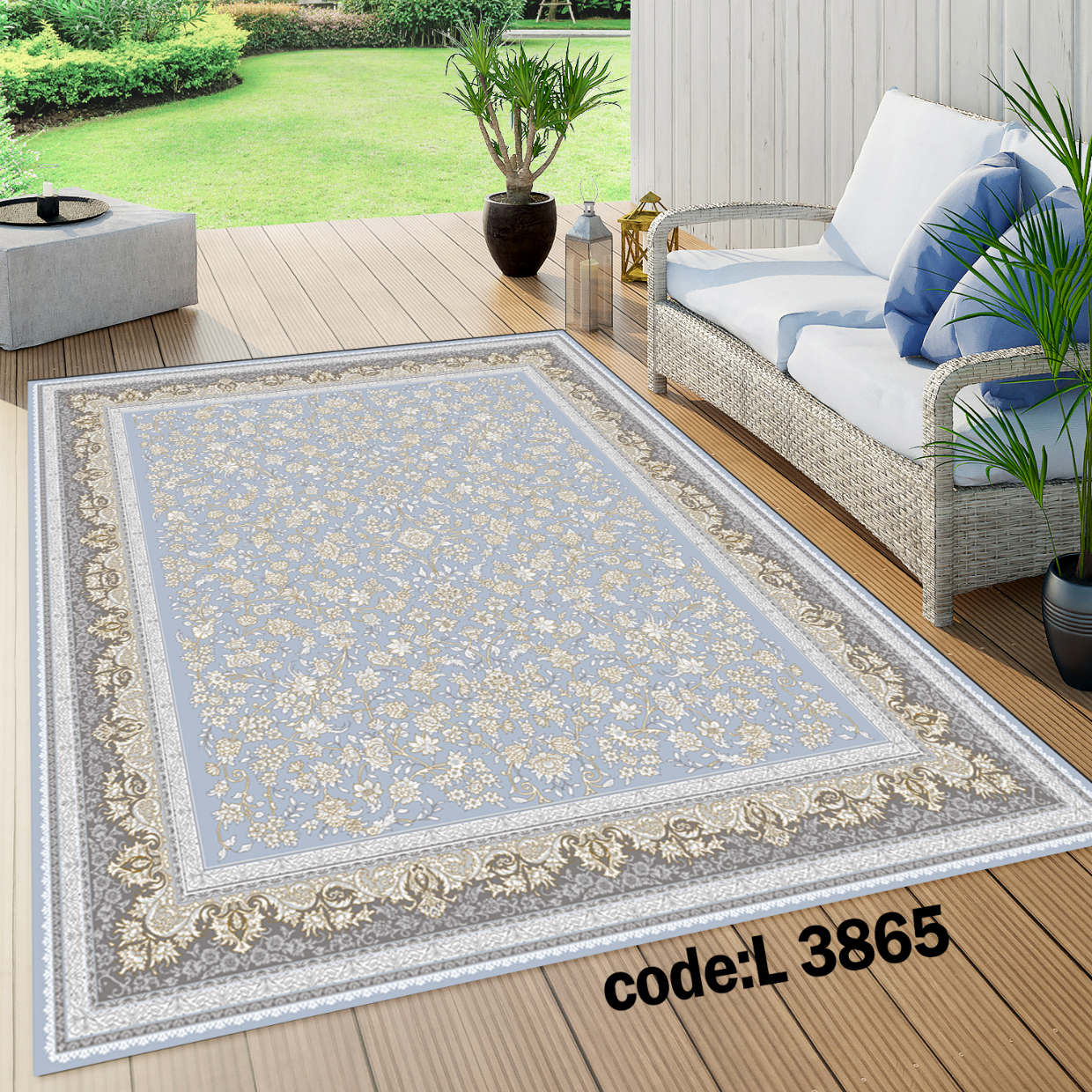 روفرشی کشدار (کاور فرش) و فرشینه و پادری کالای خواب متین کد L 3865