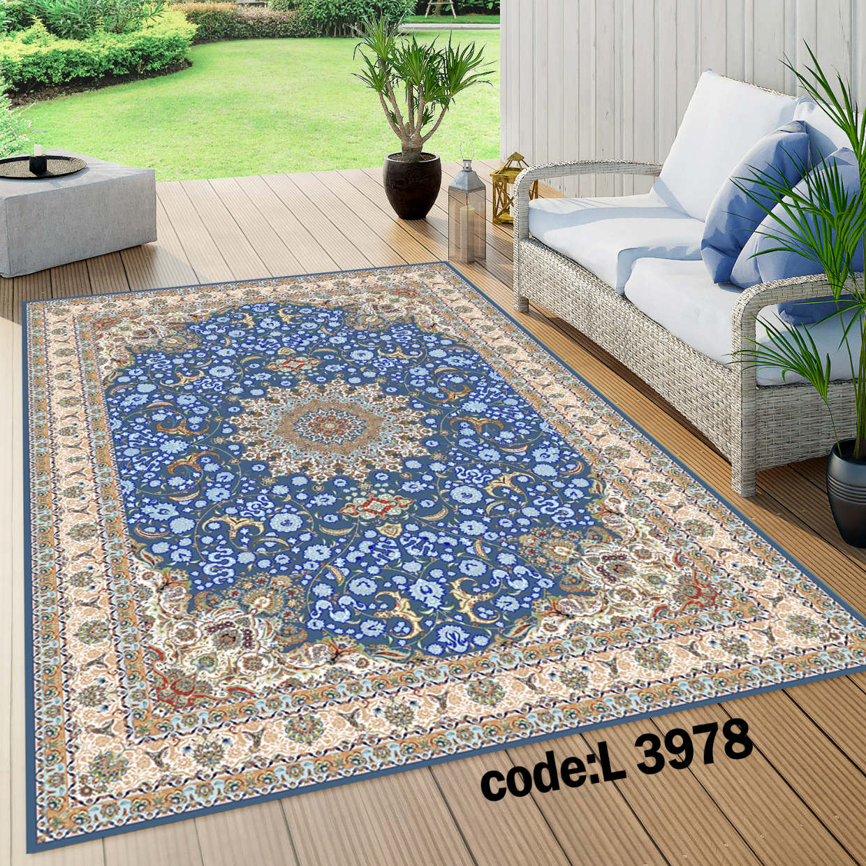 روفرشی کشدار (کاور فرش) و فرشینه و پادری کالای خواب متین کد L 3978