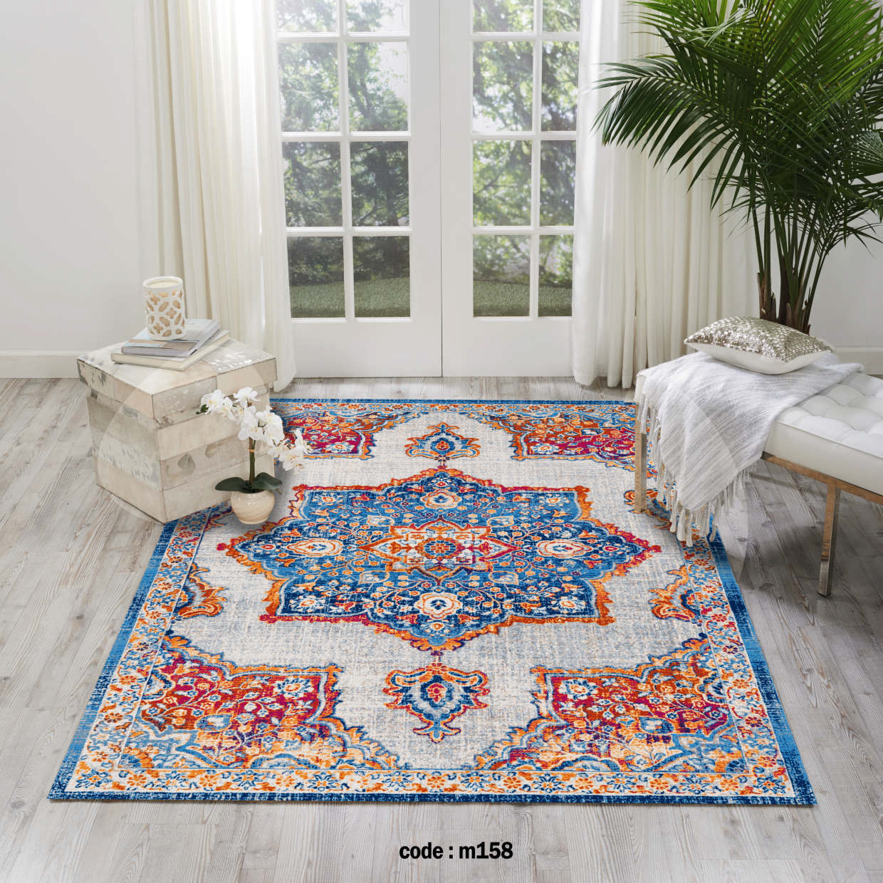 روفرشی کشدار (کاور فرش) و فرشینه و پادری کالای خواب متین کد m158