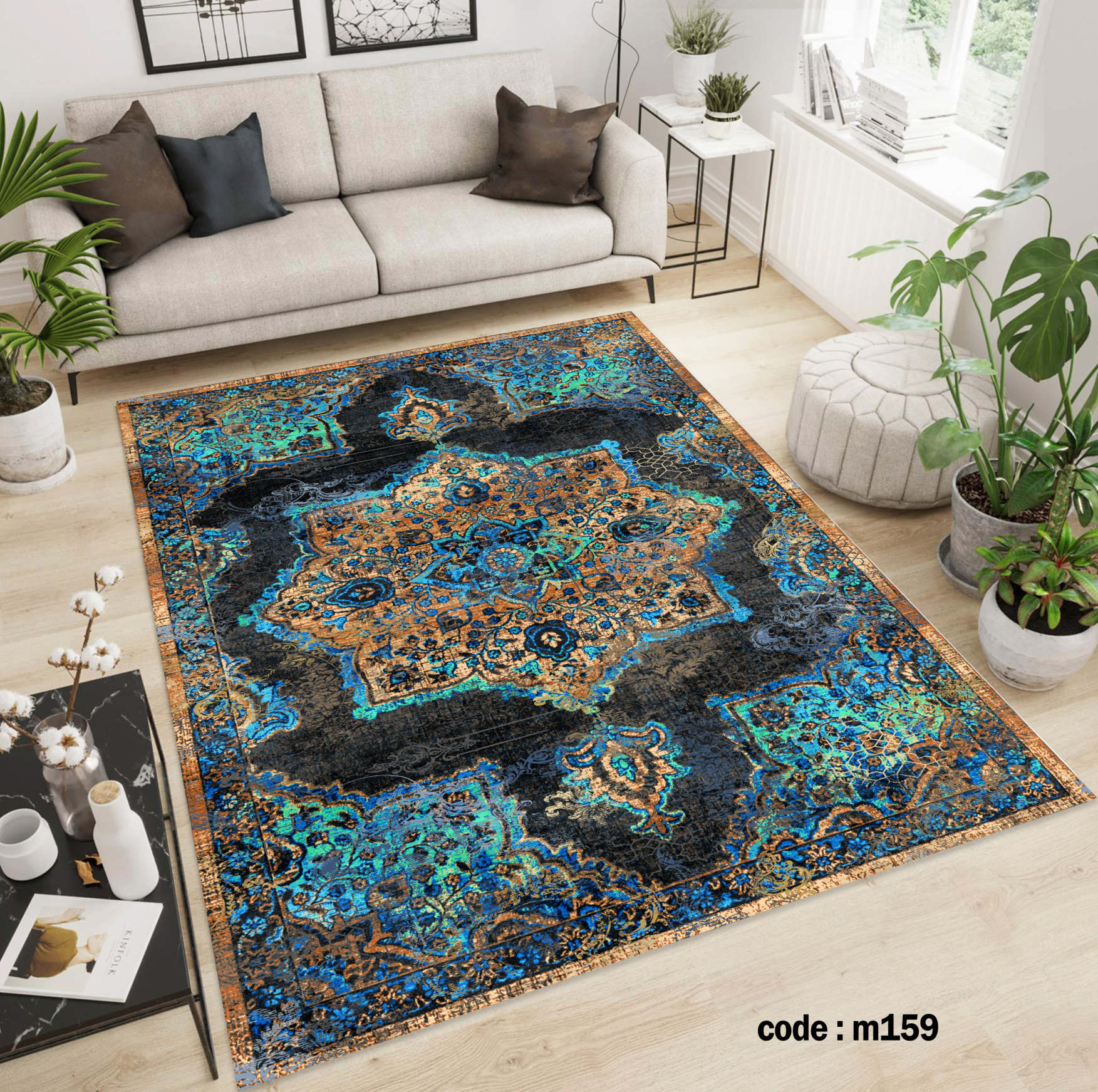 روفرشی کشدار (کاور فرش) و فرشینه و پادری کالای خواب متین کد m159