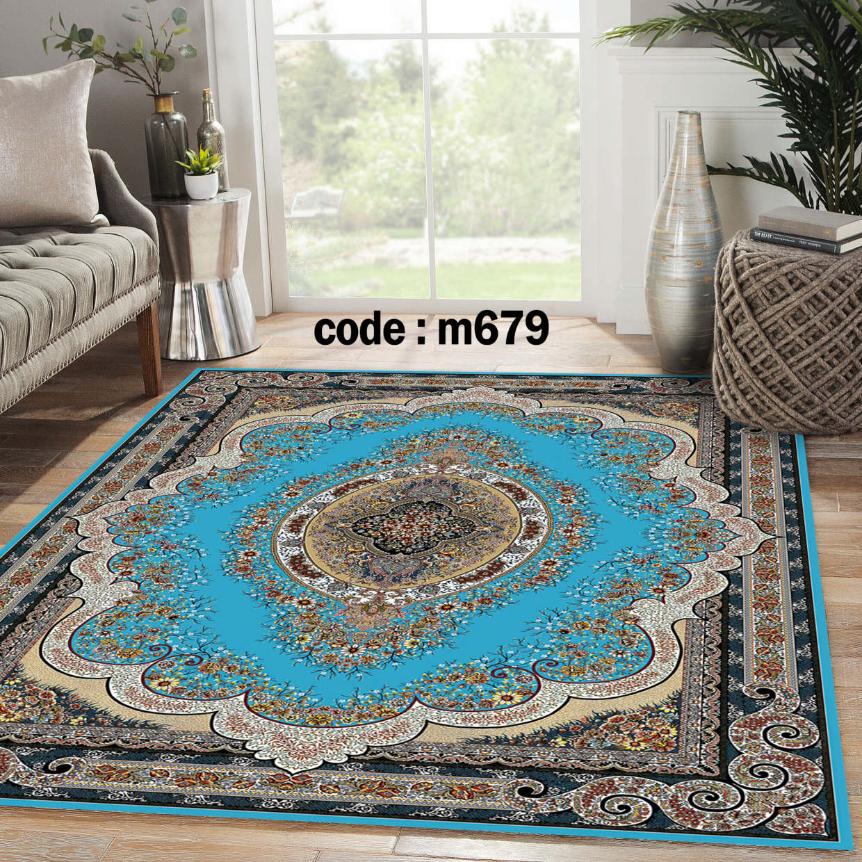 روفرشی کشدار (کاور فرش) و فرشینه و پادری کالای خواب متین کد m679