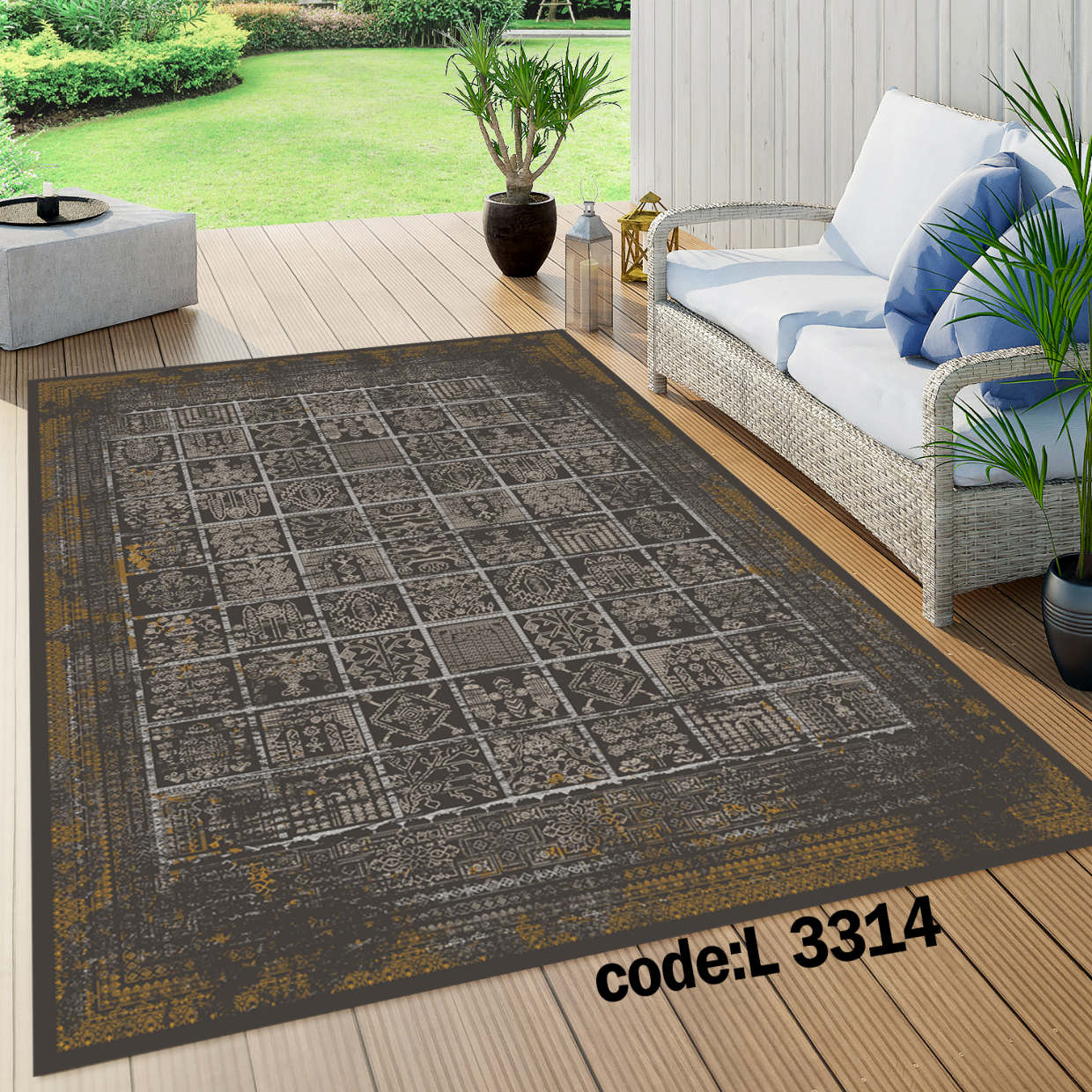 روفرشی کشدار (کاور فرش) و فرشینه و پادری کالای خواب متین کد L 3314