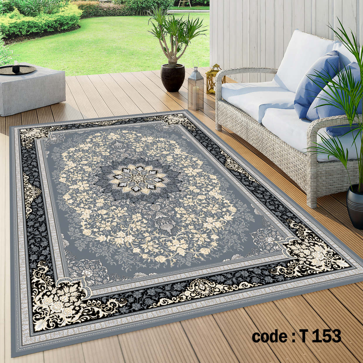 روفرشی کشدار (کاور فرش) و فرشینه و پادری کالای خواب متین کد T 153