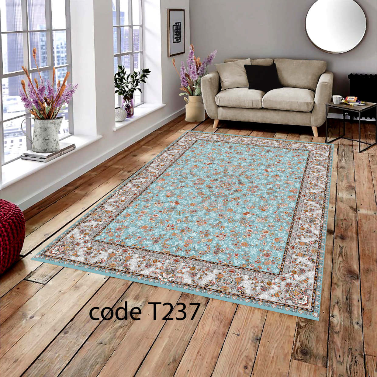 روفرشی کشدار (کاور فرش) و فرشینه و پادری کالای خواب متین کد T237