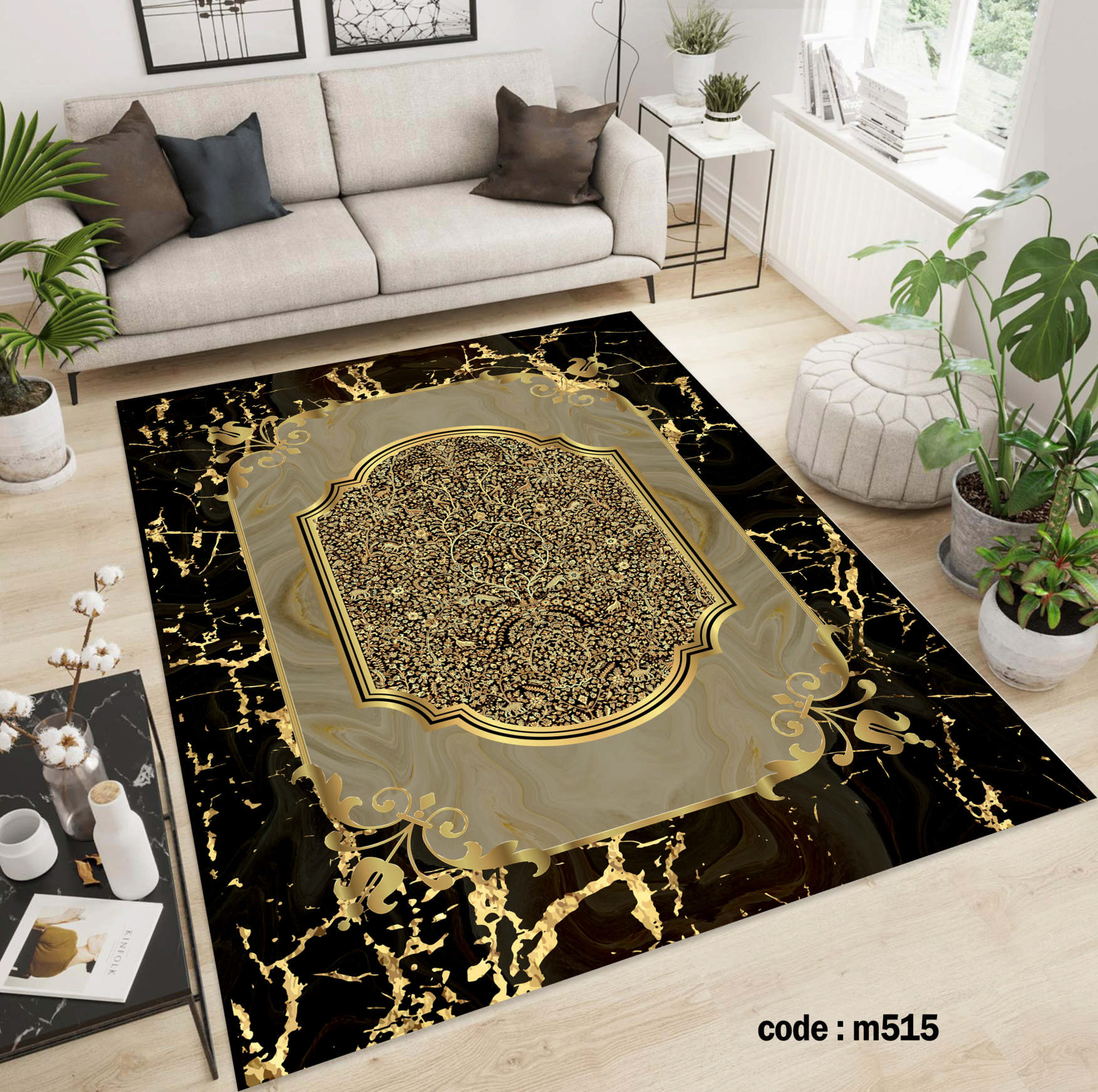 روفرشی کشدار (کاور فرش) و فرشینه و پادری کالای خواب متین کد m515