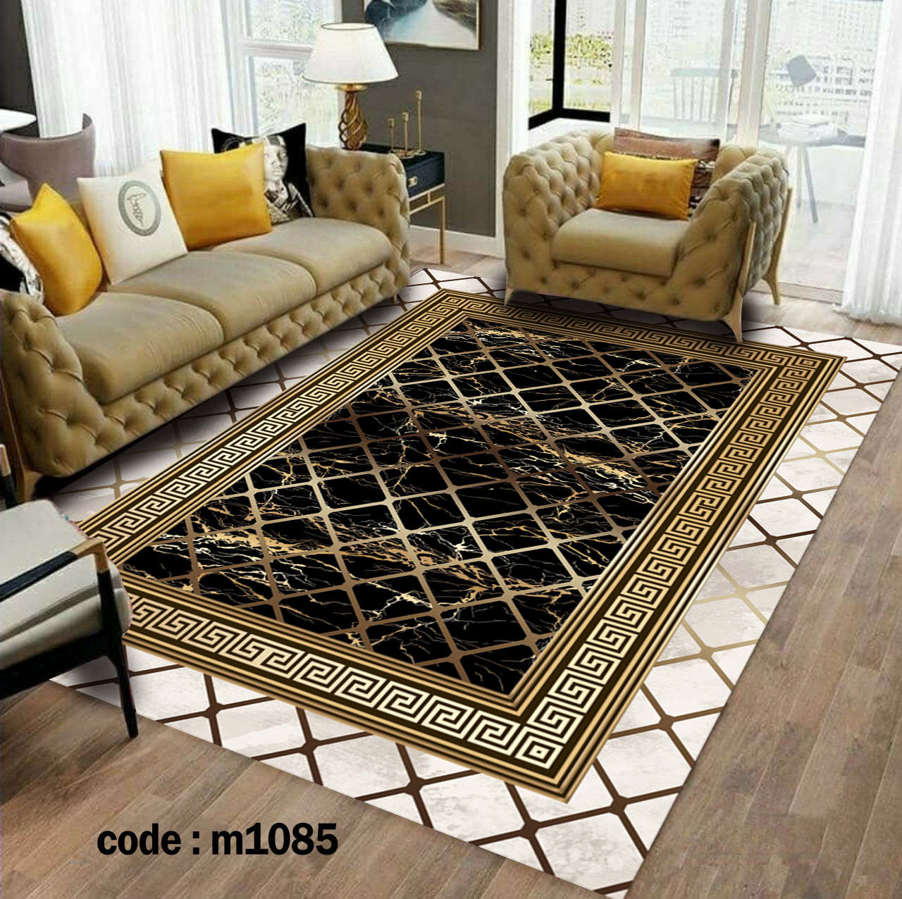 روفرشی کشدار (کاور فرش) و فرشینه و پادری کالای خواب متین کد m1085