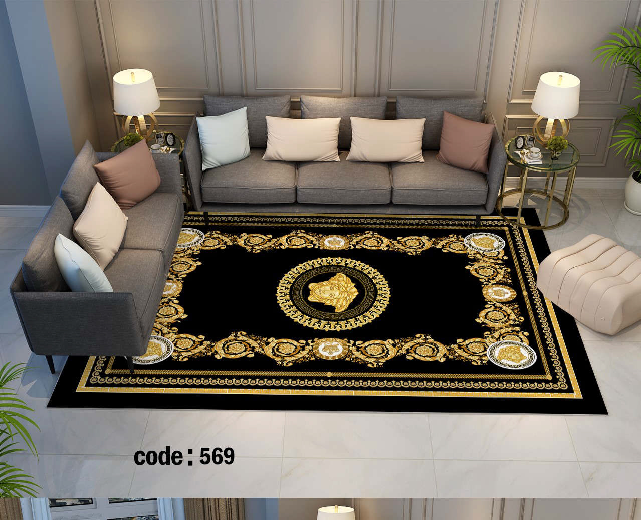 روفرشی کشدار (کاور فرش) و فرشینه و پادری کالای خواب متین کد 569