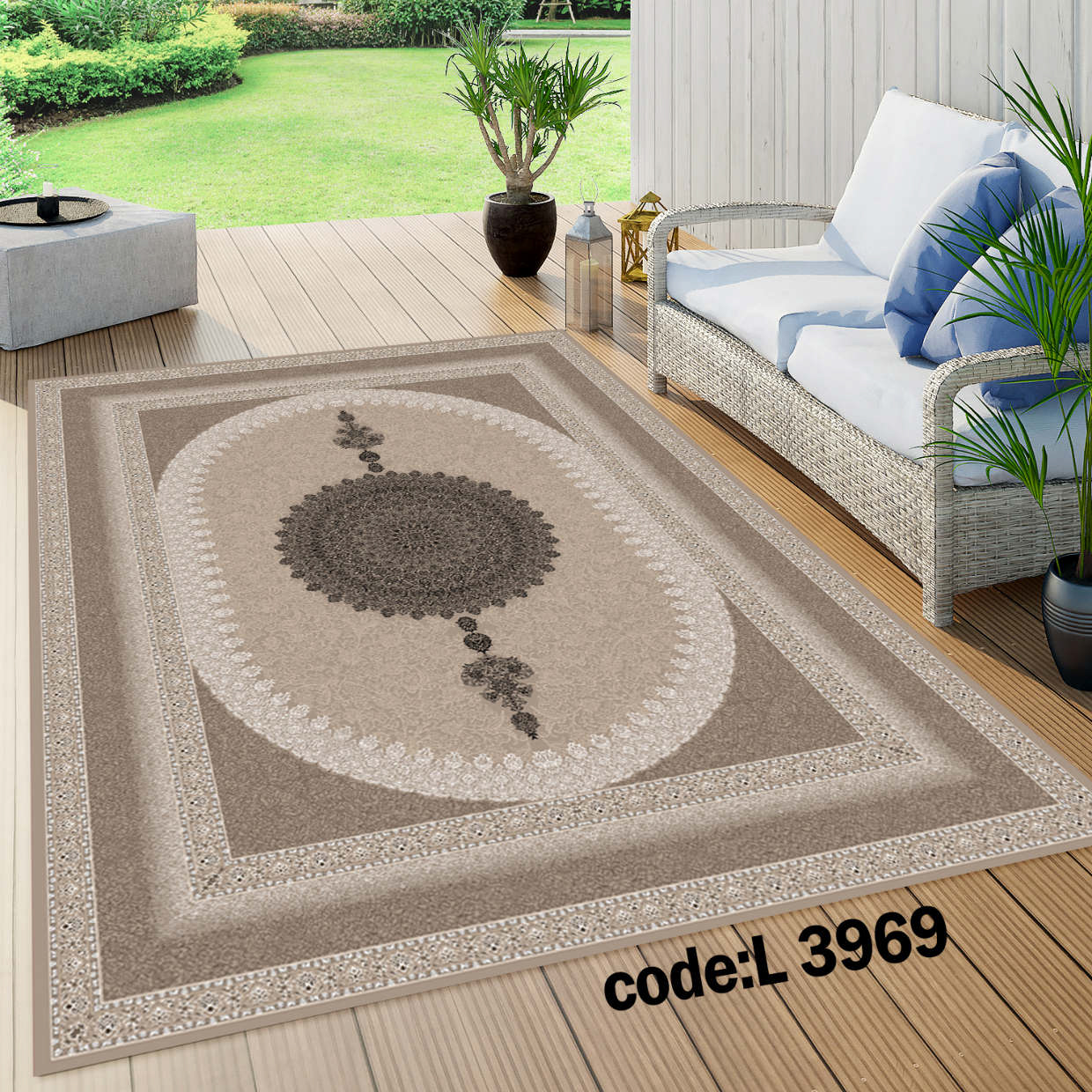 روفرشی کشدار (کاور فرش) و فرشینه و پادری کالای خواب متین کد L 3969