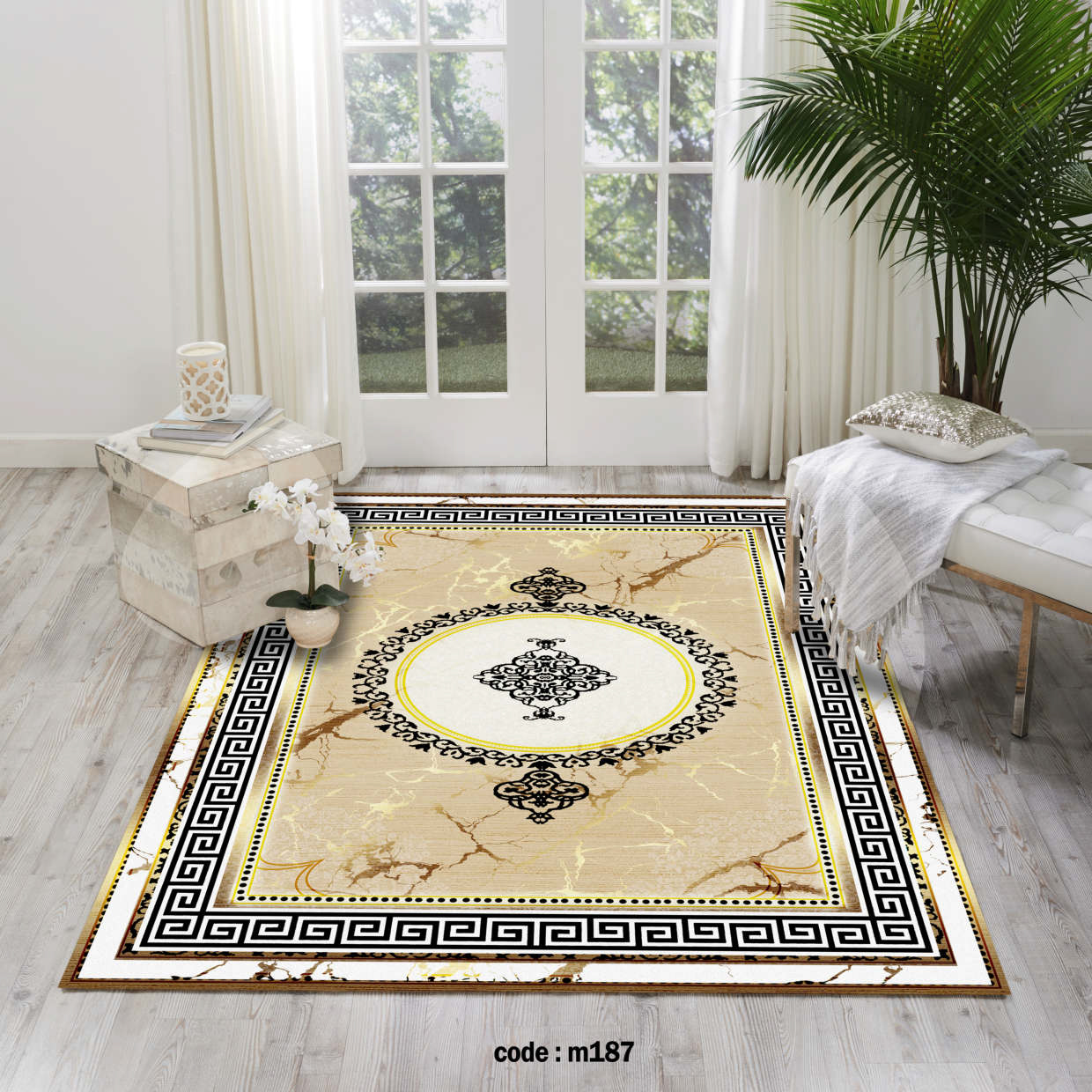 روفرشی کشدار (کاور فرش) و فرشینه و پادری کالای خواب متین کد m 187