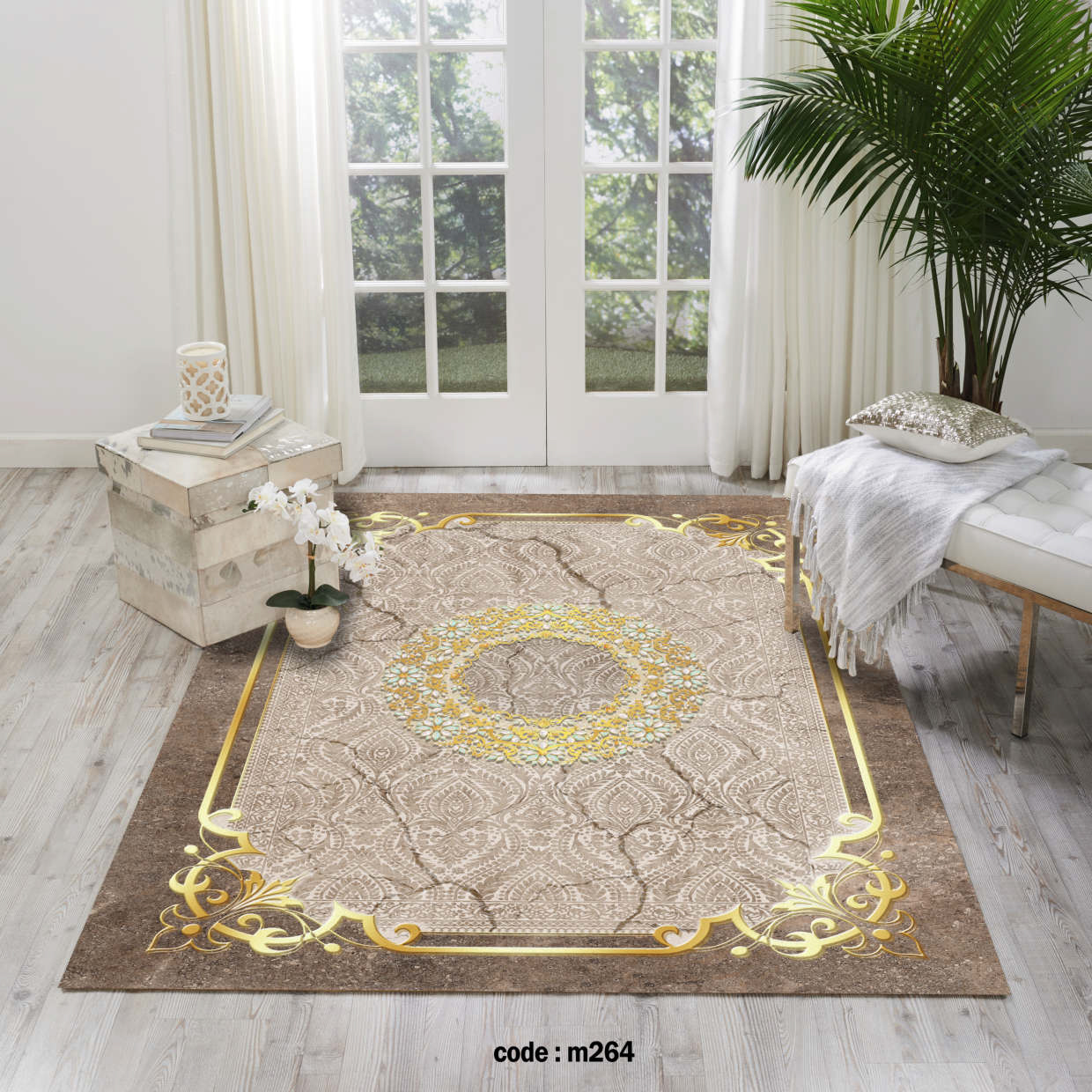 روفرشی کشدار (کاور فرش) و فرشینه و پادری کالای خواب متین کد m 264