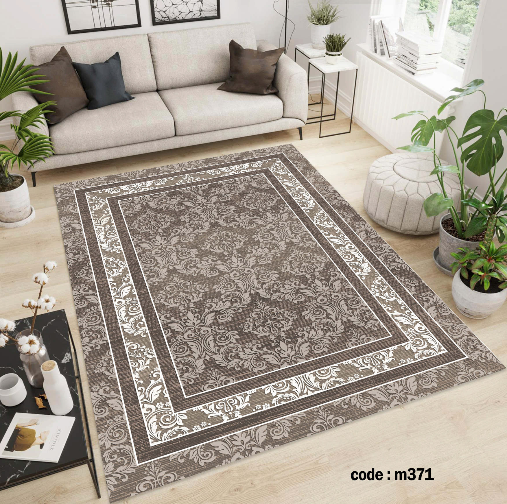 روفرشی کشدار (کاور فرش) و فرشینه و پادری کالای خواب متین کد m 371