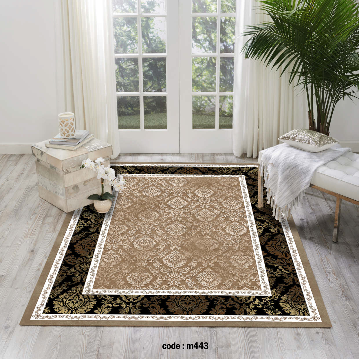 روفرشی کشدار (کاور فرش) و فرشینه و پادری کالای خواب متین کد m 443