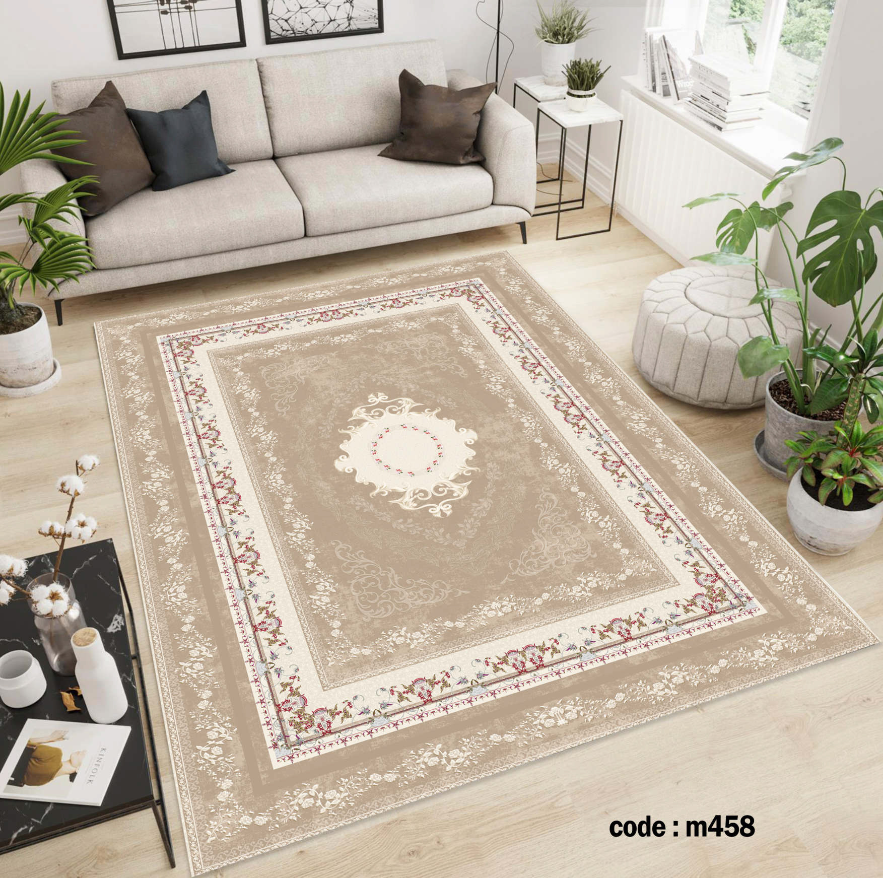 روفرشی کشدار (کاور فرش) و فرشینه و پادری کالای خواب متین کد m 458
