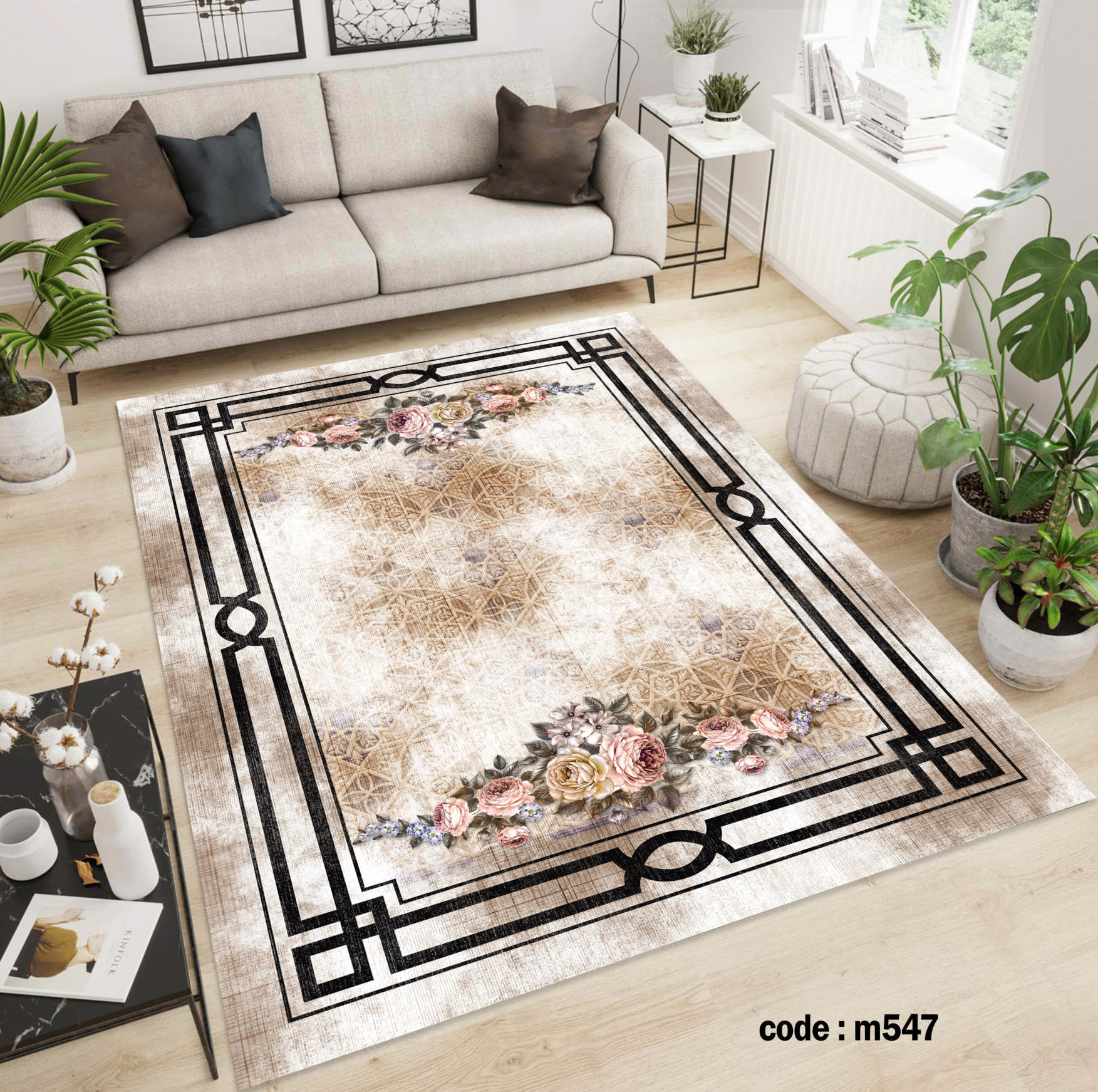روفرشی کشدار (کاور فرش) و فرشینه و پادری کالای خواب متین کد m 547