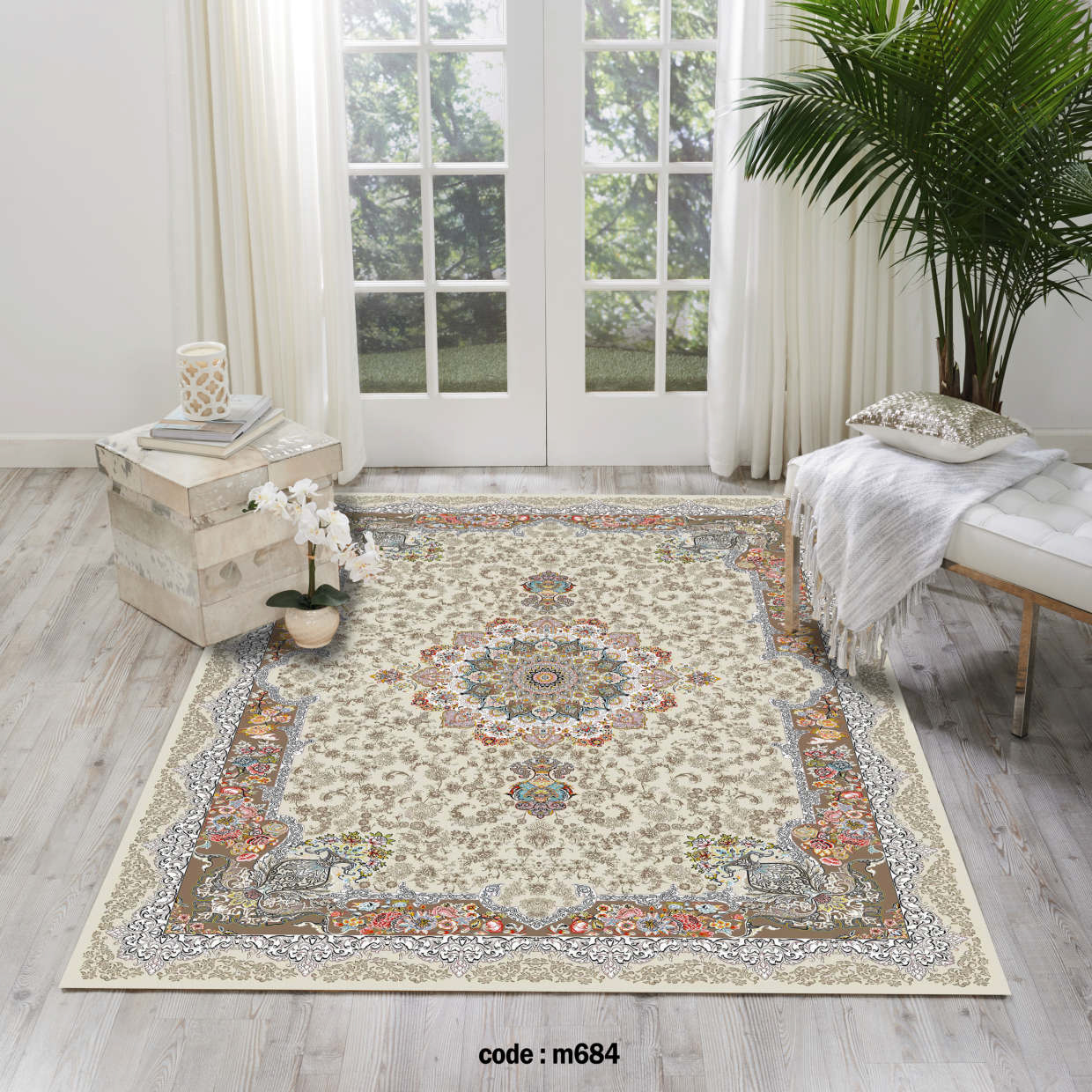 روفرشی کشدار (کاور فرش) و فرشینه و پادری کالای خواب متین کد m 684