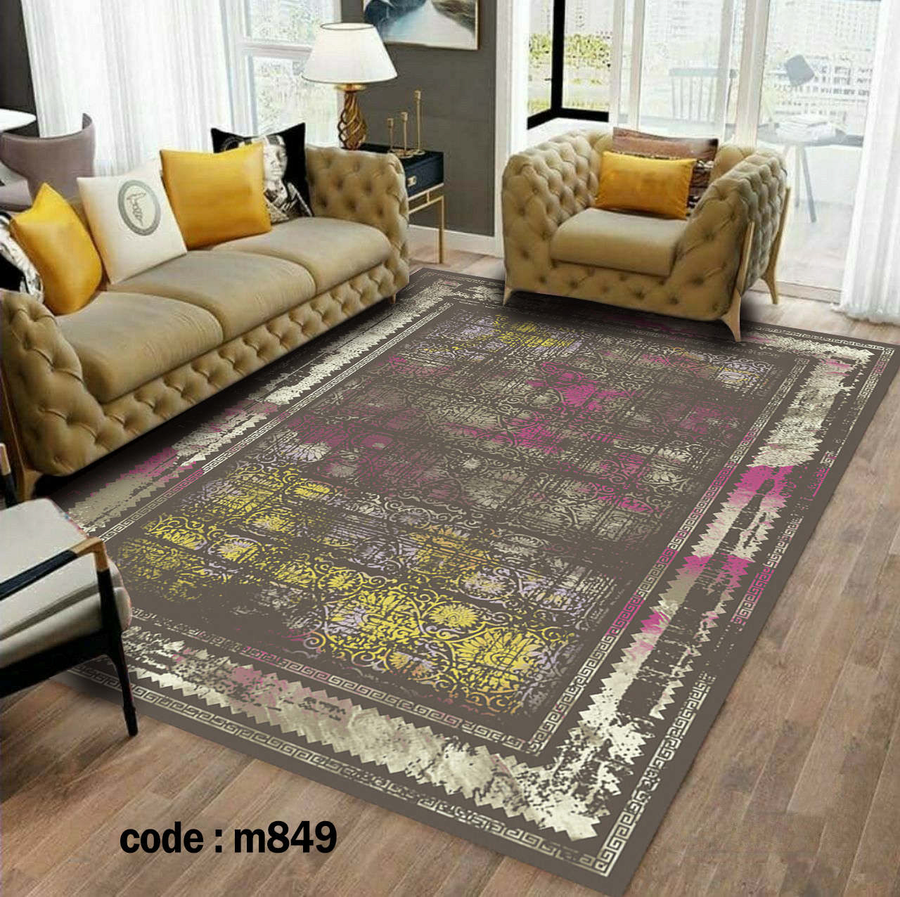 روفرشی کشدار (کاور فرش) و فرشینه و پادری کالای خواب متین کد m 849