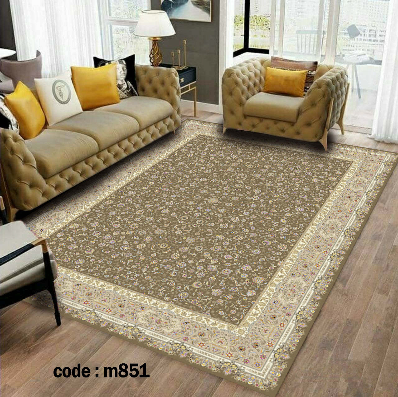روفرشی کشدار (کاور فرش) و فرشینه و پادری کالای خواب متین کد m 851