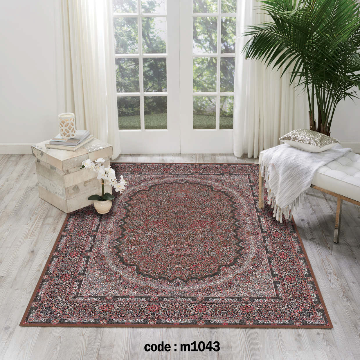 روفرشی کشدار (کاور فرش) و فرشینه و پادری کالای خواب متین کد m 1043