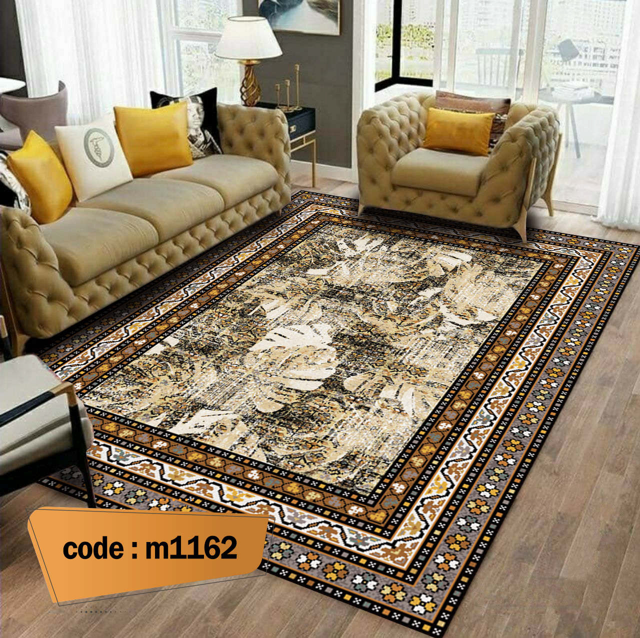 روفرشی کشدار (کاور فرش) و فرشینه و پادری کالای خواب متین کد m 1162