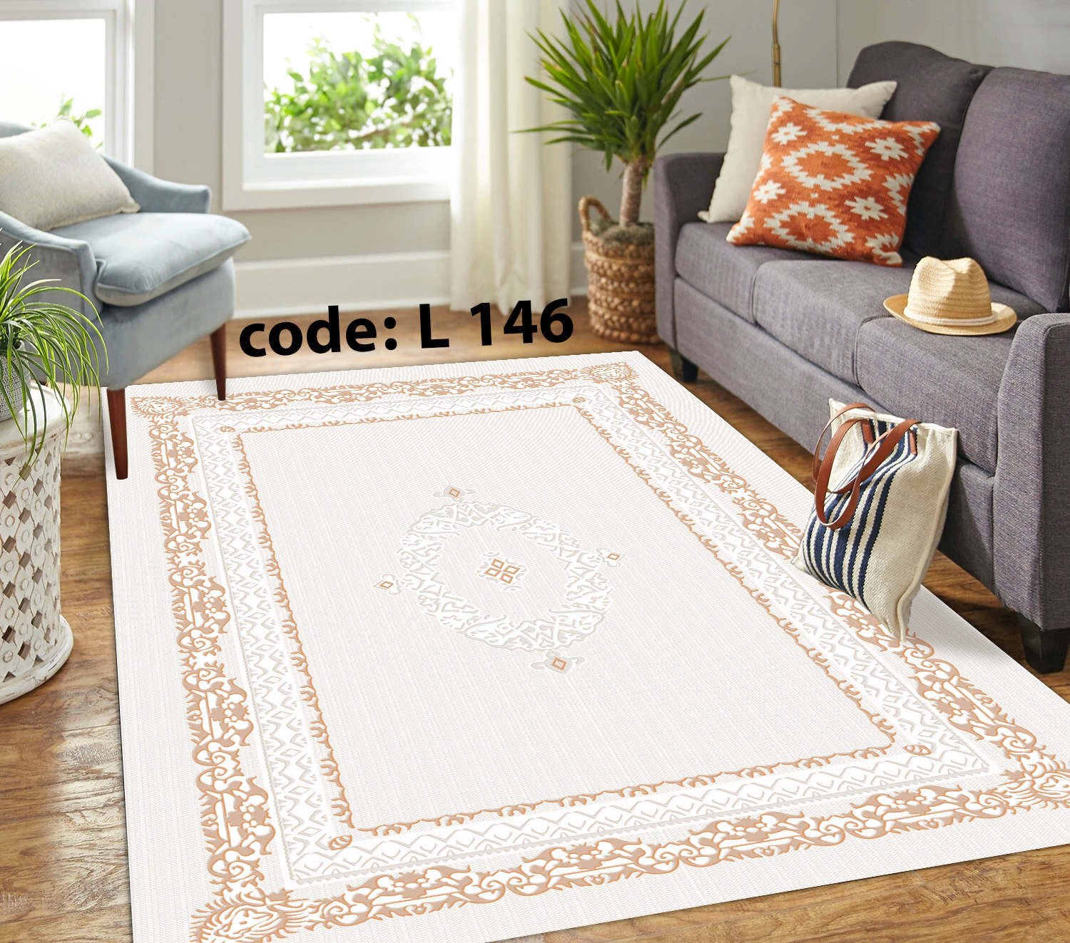 روفرشی کشدار (کاور فرش) و فرشینه و پادری کالای خواب متین کد L 146