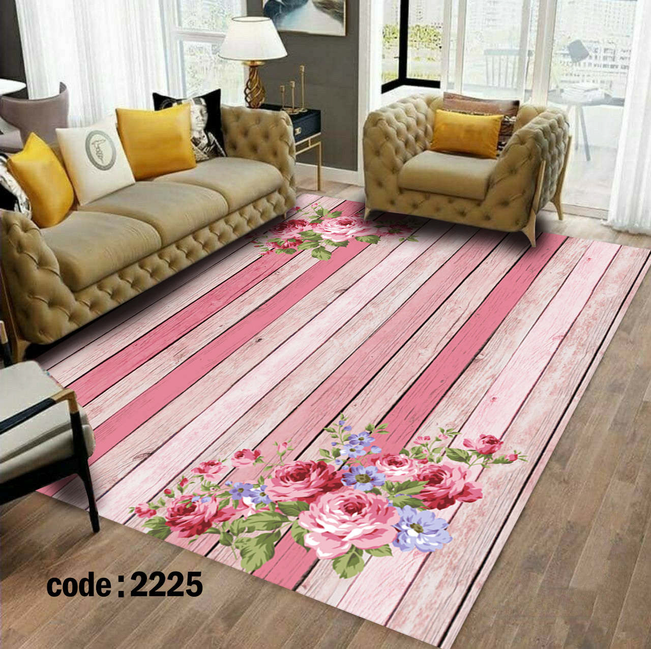 روفرشی کشدار (کاور فرش) و فرشینه و پادری کالای خواب متین کد 2225