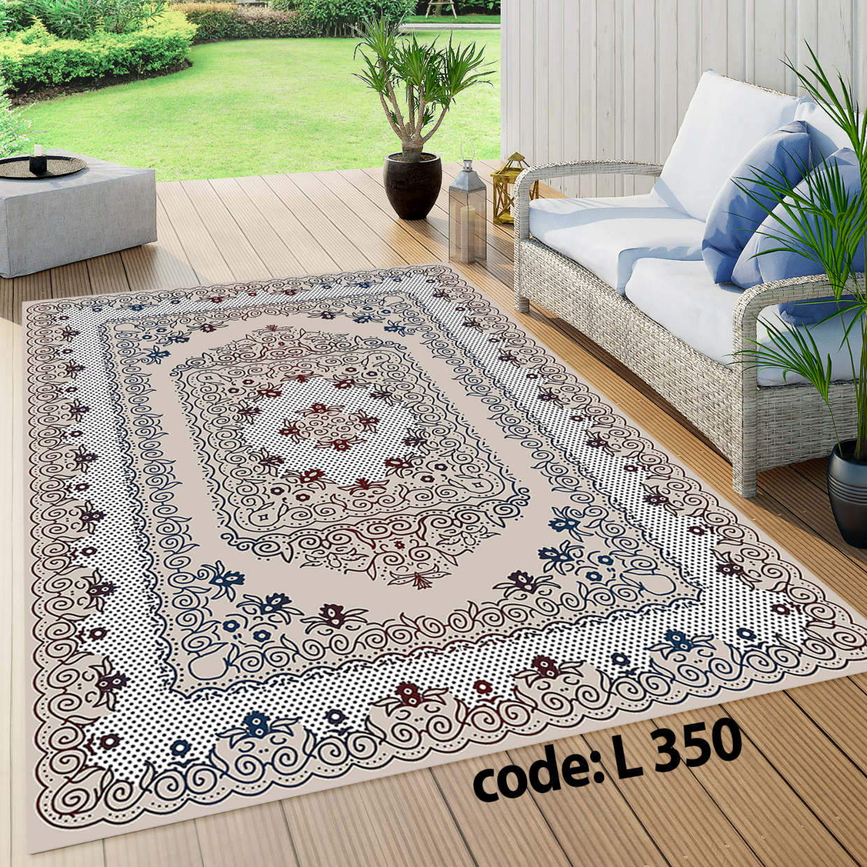 روفرشی کشدار (کاور فرش) و فرشینه و پادری کالای خواب متین کد L 350