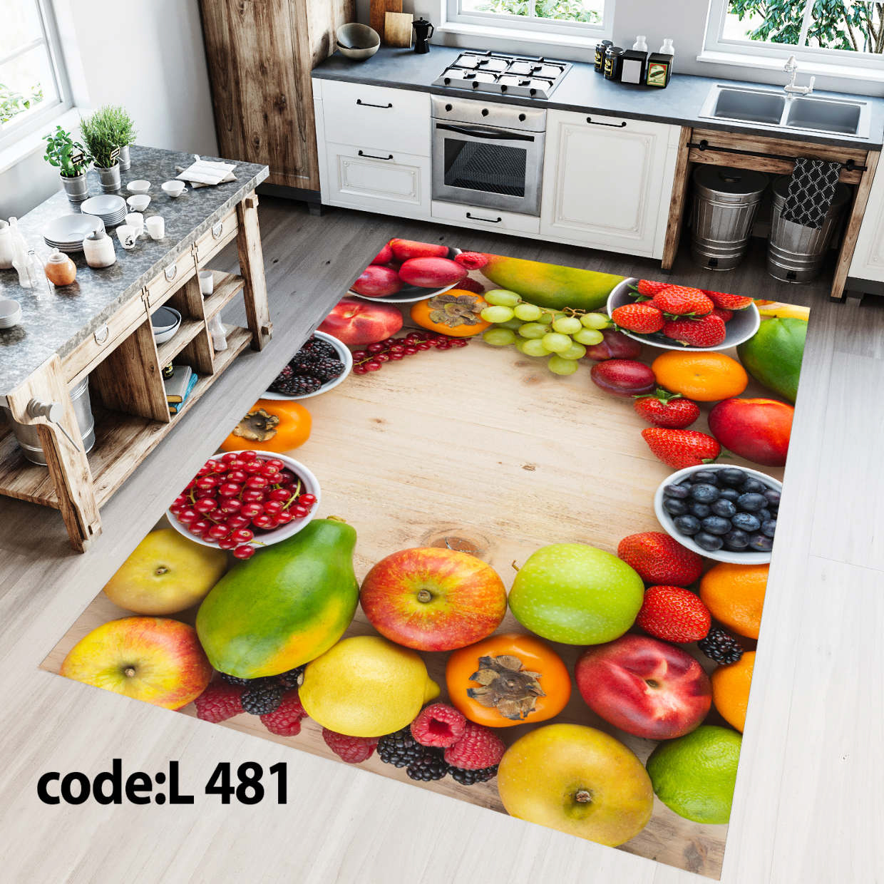 روفرشی کشدار (کاور فرش) و فرشینه و پادری کالای خواب متین کد L 481