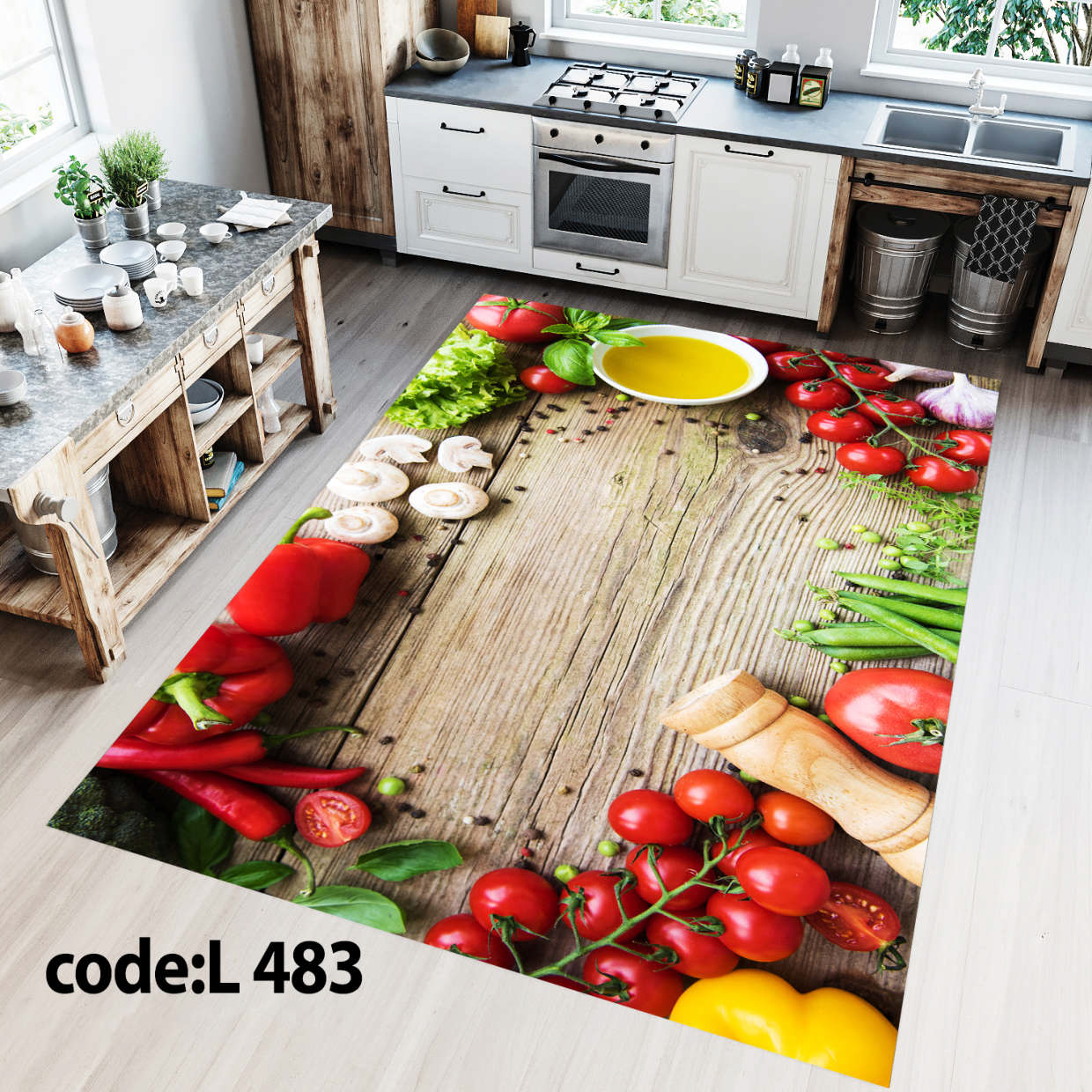 روفرشی کشدار (کاور فرش) و فرشینه و پادری کالای خواب متین کد L 483