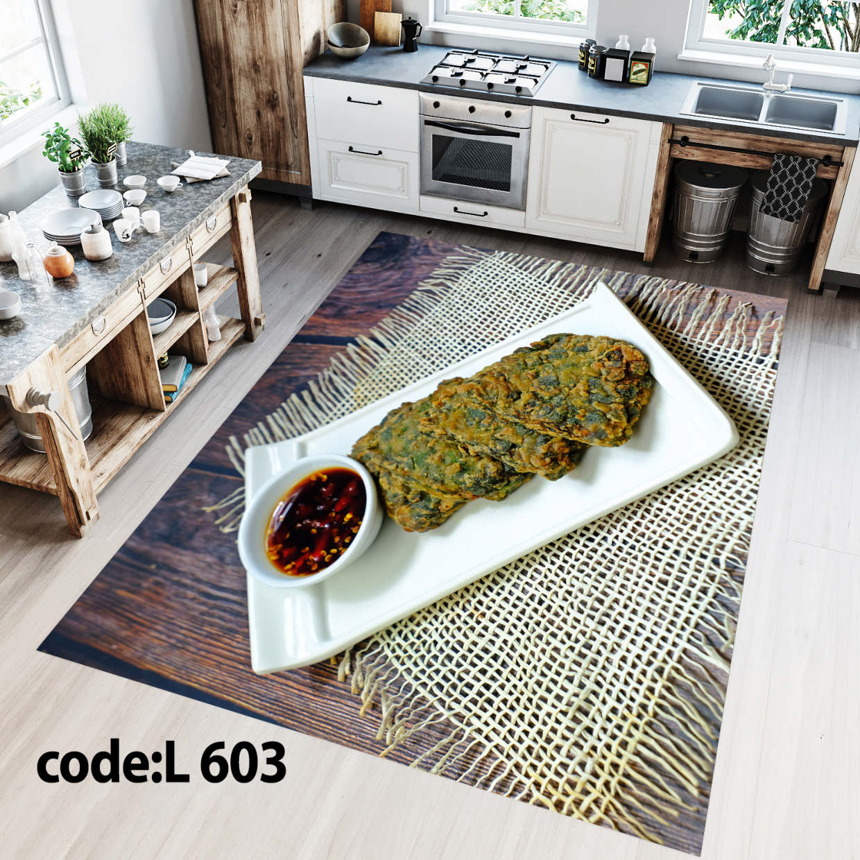روفرشی کشدار (کاور فرش) و فرشینه و پادری کالای خواب متین کد L 603