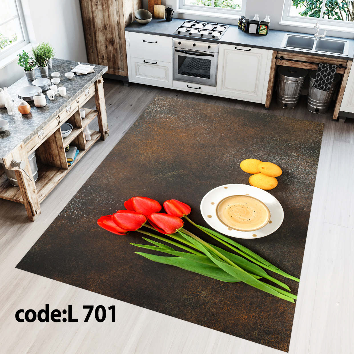 روفرشی کشدار (کاور فرش) و فرشینه و پادری کالای خواب متین کد L 701
