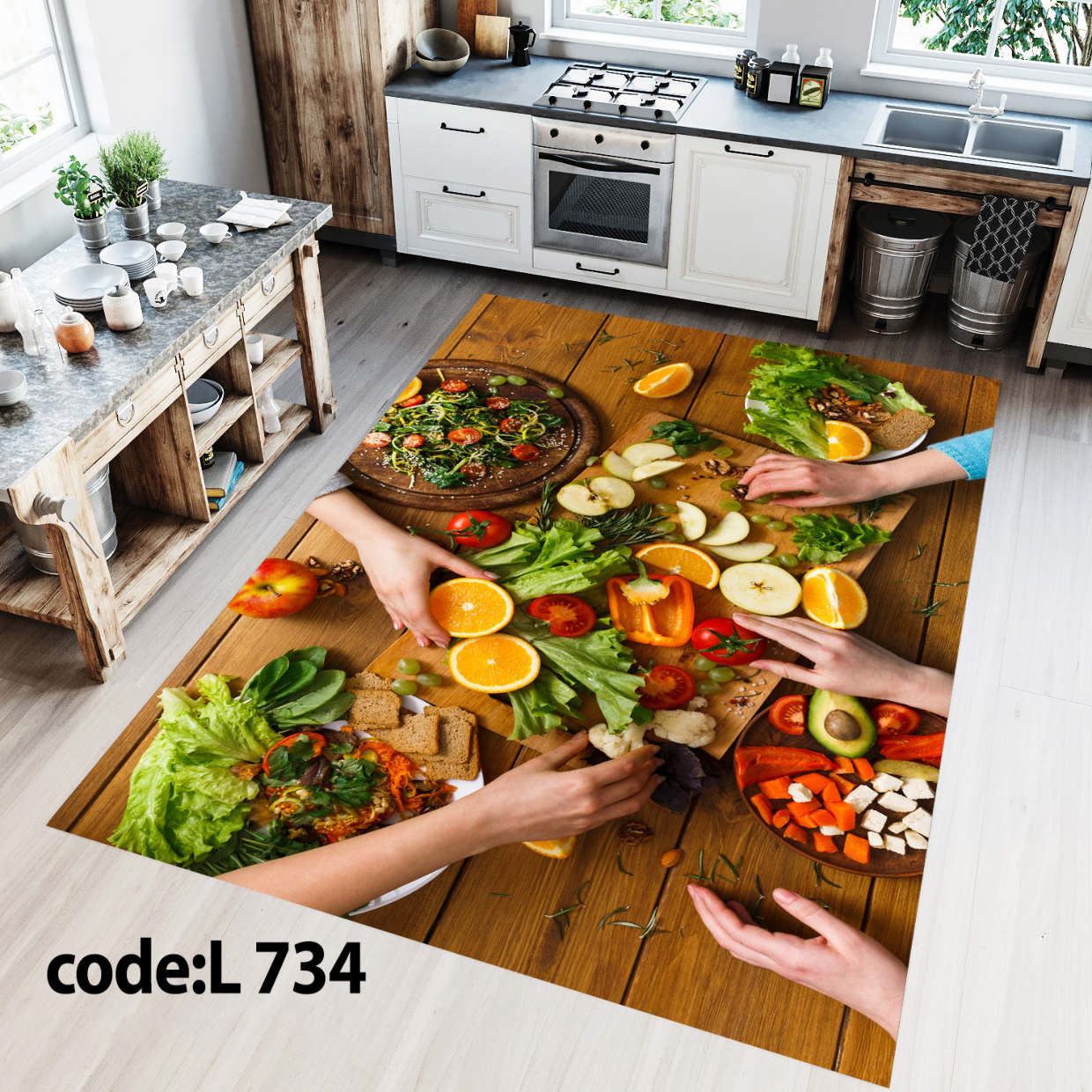 روفرشی کشدار (کاور فرش) و فرشینه و پادری کالای خواب متین کد L 734