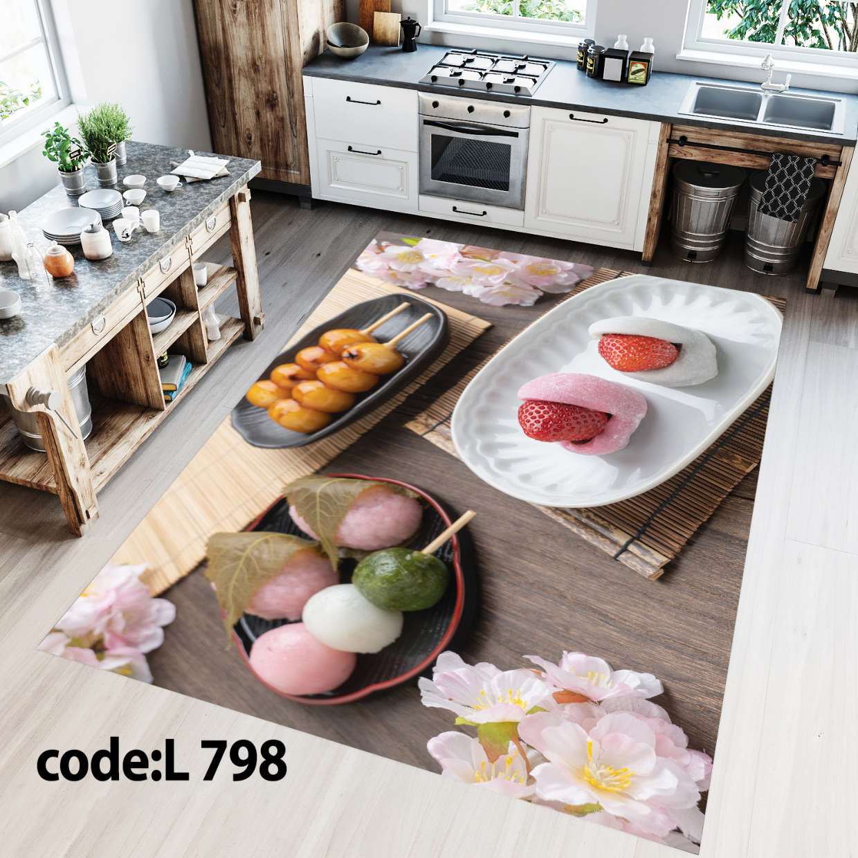 روفرشی کشدار (کاور فرش) و فرشینه و پادری کالای خواب متین کد L 798