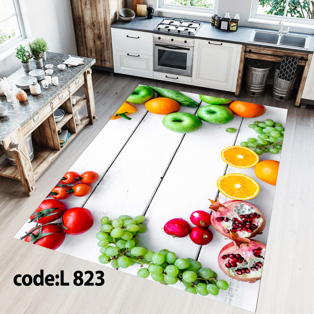 روفرشی کشدار (کاور فرش) و فرشینه و پادری کالای خواب متین کد L 823